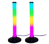 Barre Lumineuse RGB,Synchronisation Musique Lampe d'Ambiance Décor | Contrôle Vocal Changement de Couleur Rétroéclairage TV | pour Pièce Chambre Home Cinéma Bureau Ordinateur Fête Arrière-plan Streami