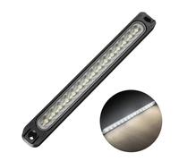 Barre lumineuse universelle à 15 led pour voiture 12V-24V, blanc, 3 Modes, feu de position latéral/arrière/Stop à montage élevé