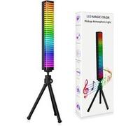 Barre Lumineuse Wabecil Intelligente flow Lumière Bleutooth APP Rechargeable Trépied,20*2.4*2cm-Multicolore Multicolore