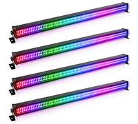 Barre lumineuse Wallwasher, 336 LEDs 80W RGBW lumineuse de Scène dmx512 Control DJ Stage Lighting pour Discothèque d'intérieur Fête Église Anniversaire Bar Mariage, 4 pièces