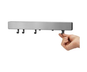 Barre magnétique Metallika, avec crochets, inox