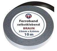 Barre magnétique murale adhésive marron 0,6mm x 25mm x 10m