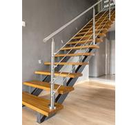 Barre Main Courante Main Courante 35,4"/ 43,3" Hauteur Balusters en Acier Inoxydable Kit Complet pour Decks/Maison Villas/Commercial, Barriers pour marches extérieures(H 35.4 in,L 3.3ft/39.4in)
