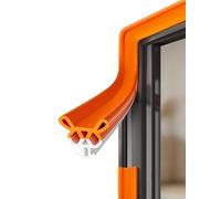 barre météo fenêtre, Déflecteur de pluie, barre météo, ruban isolant auto-adhésif, joint porte et fenêtre L,S 4m-20m(16m/52.5ft,Small)