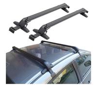 Barre Montage Toit Voiture Universelle Noire Véhicule Porte-Bagages avec Verrou Porte-Bagages Supérieur pour Voiture 2 Pièces Porte-Bagages Traverses(D-Pole 100cm-110cm)
