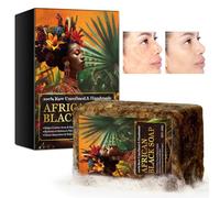 Barre Nettoyante Pour Le Visage Et Le Corps Au Savon Noir Africain - 100 G De Savon Naturel Hydratant Fait À La Main, Nettoyant En Profondeur Et Hydratant Noir Africain - Soins De La Peau Pour Le Visa