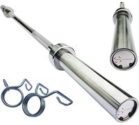 Barre olympique 152cm pour disques 2”. Idéale pour entraînement à domicile
