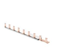 Barre omnibus 1P avec protection par capuchon d'extrémité, bornier à bande de cuivre for connexion disjoncteur 1P/disjoncteur différentiel(1P Busbar with 13 Circuits)