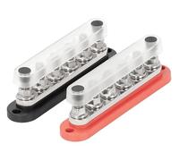 Barre Omnibus négative 300A, Bloc de Distribution 12V, 6x3/8, Goujons terminaux M10, Barre Omnibus de Terre Positive 48V DC for Automobile