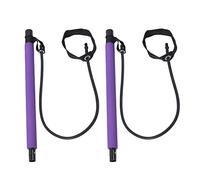Barre Pilates Élastique Multifonction, Tube Acier 92cm, Corde Tirage 92cm, Article de Yoga - Polyvalente, Portable, Idéale pour Fitness et Pilates