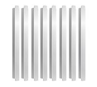 Barre plate en acier inoxydable, barre de séparation en métal de 30,5 cm de long, accessoires de service alimentaire, longues tiges pour les vendeurs de chef, le personnel de salle à manger