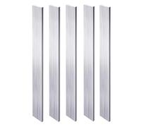 Barre plate en aluminium carrée, 25 cm de long, 5 mm x 10 mm x 250 mm, plaque plate en aluminium, plaque polyvalente en aluminium 6061, lot de 5 pièces