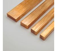 Barre plate en cuivre Cu99,9 - Largeur 8 à 80 mm, épaisseur : 2 à 15 mm, longueur : 50 à 2000 mm - Profil plat - Matériau : tôle pleine matière plate (longueur : 400 mm = 40 cm, 30 x 6 mm)