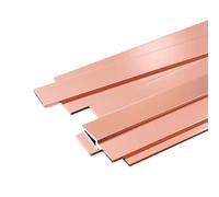 Barre plate en cuivre - Longueur 500 mm, largeur 25 mm, épaisseur 0,05-0,5 mm for applications électriques et thermiques(0.3mm)