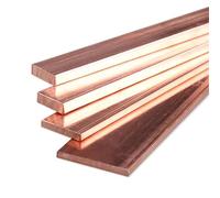 Barre plate en cuivre rouge T2 de 500 mm, plaque de cuivre pur, matériau CNC DIY, épaisseur 3/4/5/6/8/10/12 mm Pour Bijoux Diy Artisanat Modèle(3x8x500mm)