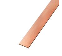 Barre plate en cuivre T2, 500 mm de long | 5 mm d'épaisseur, excellente conductivité, for le travail électrique et le bricolage des métaux.(5x25x500mm)