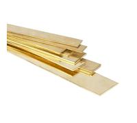 Barre plate en laiton - 65 x 2 mm - Bande de découpe de 250 mm