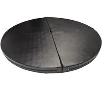 Barre Pôle de Danse Tapis de danse sur poteau rond avec revêtement antidérapant en cuir PU, 2 pouces d'épaisseur Tapis de protection pour poteaux robuste pour pôle de danse Rotatif ou statique(Black,1