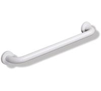 Barre Porte Serviette Mural Hewi Serie 477 barre coudée avec rosaces 457 mm Blanc de sécurité