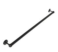 Barre Porte-Serviettes de Bain Murale,Longue de 20 à 150 cm,Finition Noire Mate en Acier Inoxydable 304 (Taille: 140 cm)