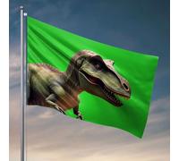 Barre pour homme avec tyrannosaure féroce Rex avec une bouche ouverte affichant des dents pointues - Accessoires de barre pour homme - Drapeaux de chambre amusants (60 x 90 cm)