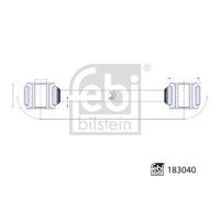 Barre / Poutre, Stabilisateur Axial Arrière SX pour Mercedes-Benz Sprinter 3,5