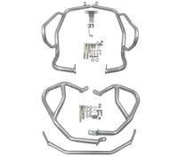 Barre Protection Moteur Pare-chocs Réservoir Carburant Cadre Carénage Supérieur Et Inférieur Pour BMW Pour F750GS Pour F850GS 2018-2021 Protecteur Pare-Chocs(Silver Full set)