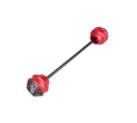 Barre Protection Protecteur Roue Avant Arrière Fourche Dessieu Curseur Collision pour Suzuki pour VSTROM pour V-Strom 1000 XT DL1000 DL1050 DL650(Rouge - Avant)