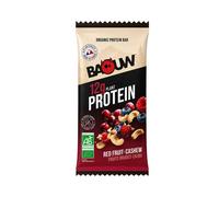 Barre protéinée bio Baouw - Fruits rouges et Cajou x 12