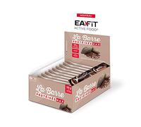 EAFIT LA BARRE PROTEINEE MAX - Chocolat Intense - 60 g - 46% de protéines - 4,7g de BCAA par barre - Glutamine - Vitamines - Faible teneur en sucres - Présentoir de 16 barres