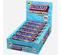 Snickers High Protein Crisp Bar (12x55g) - 20g de protéines par barre - Parfait après l’entraînement ou comme en-cas - Haute teneur en protéines - Faible en sucre - Saveur chocolat au lait