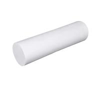Barre PTFE solide blanche et noire Ø divers L100mm polytétrafluoroéthylène bricolage artisanat fabrication industrielle (White,Diameter 50mm)
