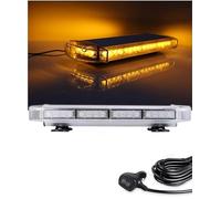 Barre Rampe Plate LED Orange Lumineuse Stroboscopique Éclairage Sécurité 12-24V