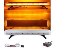 Barre Rampe Plate LED Orange Lumineuse Stroboscopique Éclairage Sécurité 12-24V 98cm