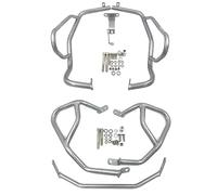 Barre Réservoir Protection Moteur Moto pour BMW pour F750GS pour F850GS pour F 750 850 GS 2018-2021 Pare-Chocs Supérieur Inférieur Carénage Cadre Protecteur Couverture Crash Chute(Silver Full Set)