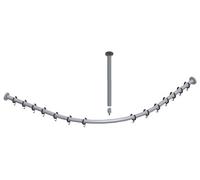 Barre Rideau de Douche Keuco Plan 900x900 mm pour douche en quart de cercle 14938010900