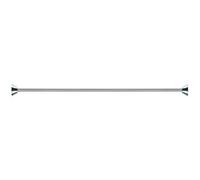 Barre rideau de douche - SPIRELLA - Acier Inox SLIM - Résistante aux rayures - Ajustable 125-220cm