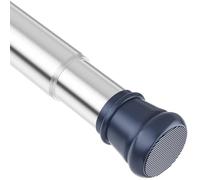 Barre Rideau Sans Perçage Tringle à Rideaux Extensible Entre 2 Murs Pour Vêtements Rideau De Douche Argent 74-175CM