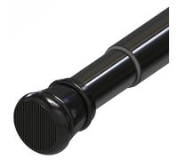 Barre Rideau Sans Perçage Tringle à Rideaux Extensible Tringle Extensible Entre 2 Murs Pour Vêtements Rideau De Douche Pour Balcon Chambre Noir 133-200CM
