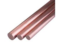 Barre ronde en cuivre, Barre ronde pleine de cuivre pur à 99,9% 500 mm for projets travail des métaux conducteurs(7.5mm)