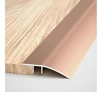 Barre Seuil De Porte Aluminium, Bande De Transition Tapis, Bande De Séparation Carrelage/stratifié, Comble Les Différences De Hauteur Entre 0.7-0.15cm(Rose gold)