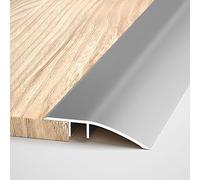 Barre Seuil De Porte Aluminium, Bande De Transition Tapis, Bande De Séparation Carrelage/stratifié, Comble Les Différences De Hauteur Entre 0.7-0.15cm(Gray)