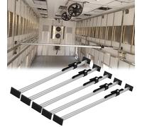 Barre stabilisatrice réglable pour Benne de Camion, 72 à 87 Pouces, verrou de Charge à cliquet pour camionnettes, empêche Le Glissement, Lot de 5 Accessoires de remorque Robustes