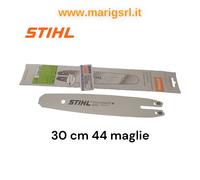 Barre STIHL 30 cm 3/8 44 mailles tronçonneuse MS 162 170 171 172 180 181 192 ...