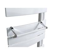 Barre support à embout blanc pour sèche-serviettes lames plates - Atlantic 850223