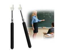 Barre Télescopique pour Enseignants, lot de 2 Pièces - Pointeur à Longueur Réglable, avec Indicateur pour Pointer l'index Vers le Haut, Idéal pour Les Interactions en Classe.