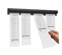 barre ticket cuisine Rail Adhésif En Aluminium Pour Tickets De Restauration, Support Pour Tickets De Cuisine Raccordable, Support Pour Commandes Pour Food Truck(L 50cm/19.7inch)