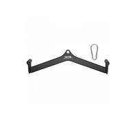 Barre Tirage Musculation V 58 5 cm Acier Massif Caoutchouc pour Machine Poulie Dos Triceps Gym
