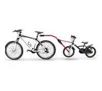 Barre Trail Angel - ADD ONE - Rouge et noir - Système d'accroche simple - Pour vélo enfant - Poids max 30 kg