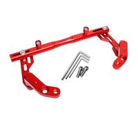 Barre Transversale Accessoires Support De Téléphone Portable Rétroviseur Latéral Moto pour ADV350 ADV160 ADV150 DVR, Tige Voltmètre(Red)